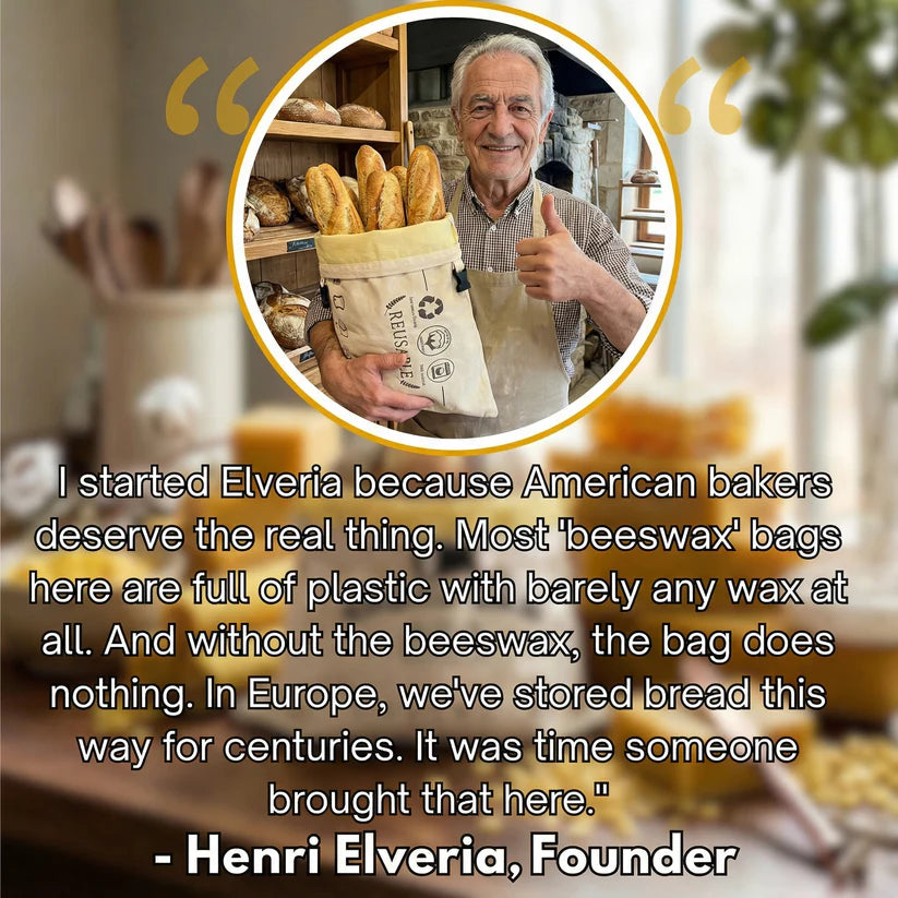 Premium 100% Cotton-Beeswax Bread Bags