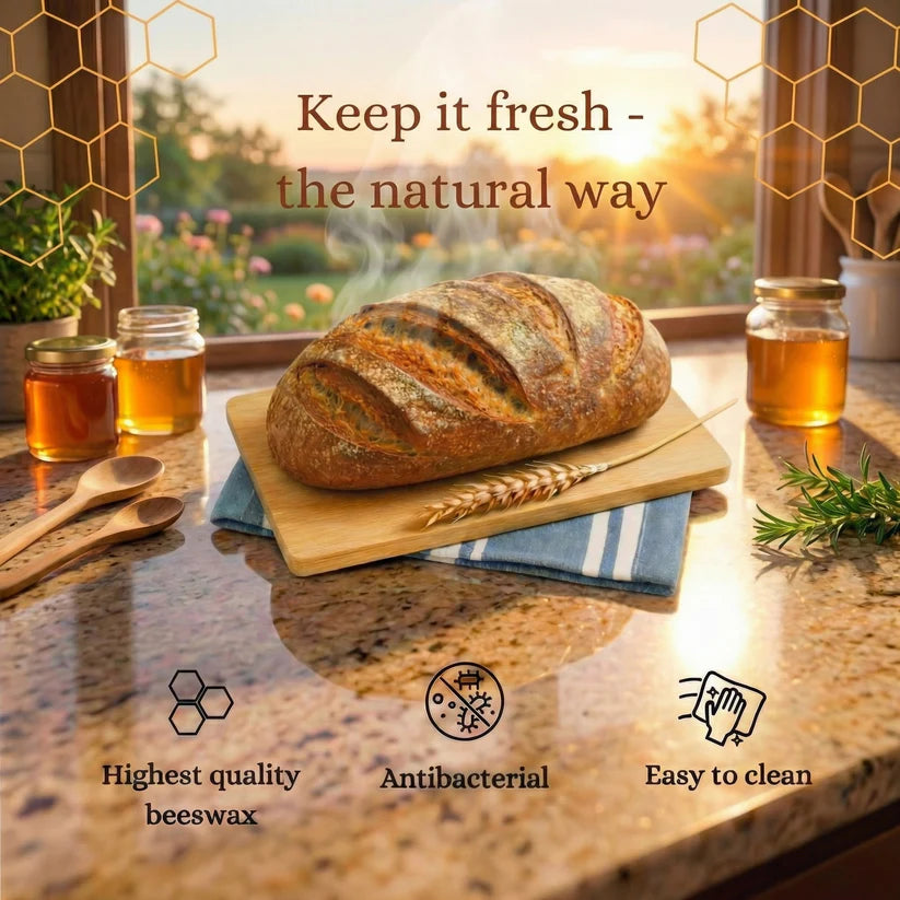 Premium 100% Cotton-Beeswax Bread Bags